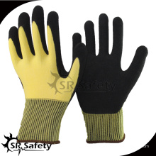 SRSAFETY 2016 new year 15 gants jaune de sécurité, gants tricotés à la main